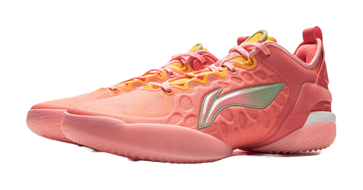 Li Ning Yushuai 19V2 Basketball Shoes Mens Low top Pink Orange  VJSNEAKER
