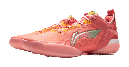 Li Ning Yushuai 19V2 Basketball Shoes Mens Low top Pink Orange  VJSNEAKER