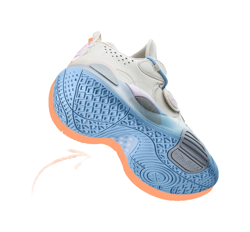 Li Ning YOUNG ALL CITY 8 Cushioning Rebound Mid top Childrens Basketball Shoes White Blue  VJSNEAKER