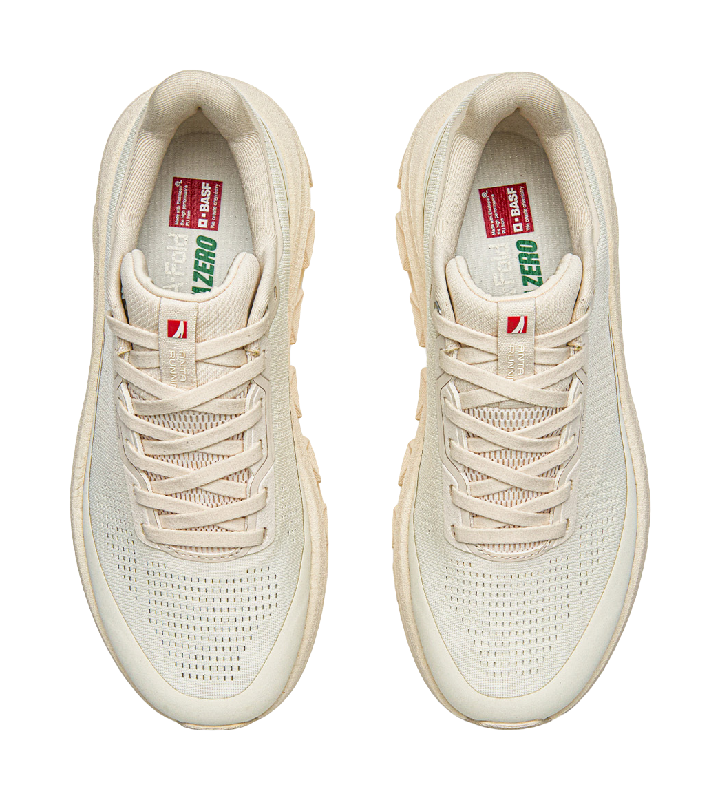 Women’s Anta running shoes pair, showing laces, perforated upper, and padded heel collar.