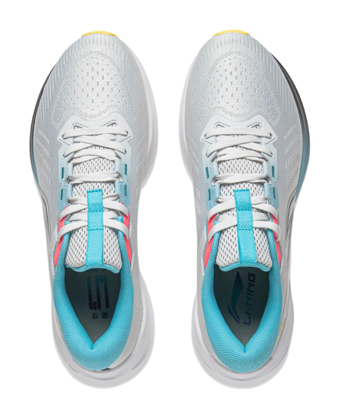 LiNing Wave V2 Shock Absorbers Slip Resistant Abrasion Resistant Low top Running Shoes Men's Gray Blue 