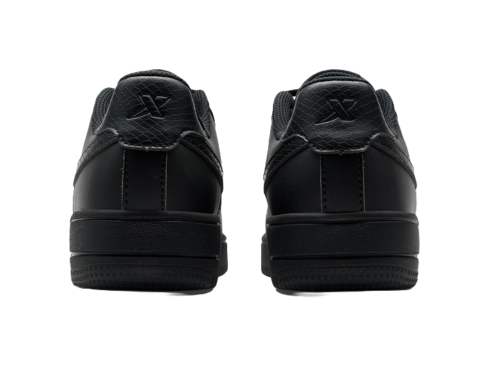 XTEP Air Force One Non slip Lightweight Low top Skateboard Shoes Men's Black 