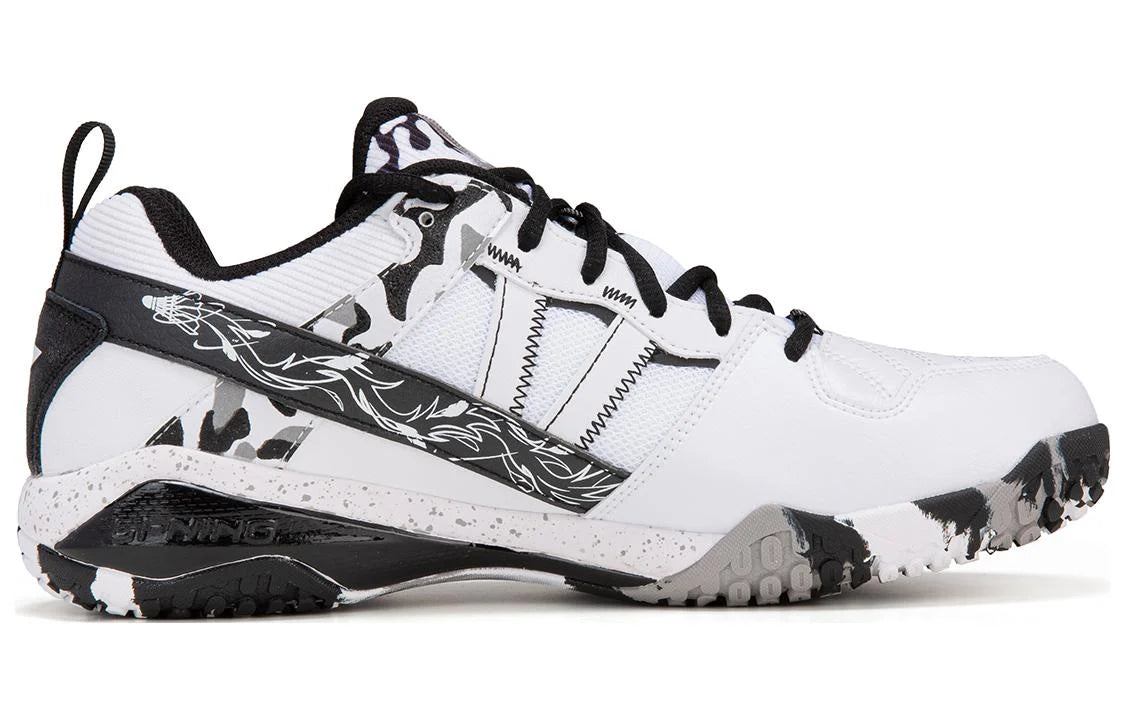 Li-Ning Invincible Ace - Badminton Shoes For Men White Black  vjsneaker.com