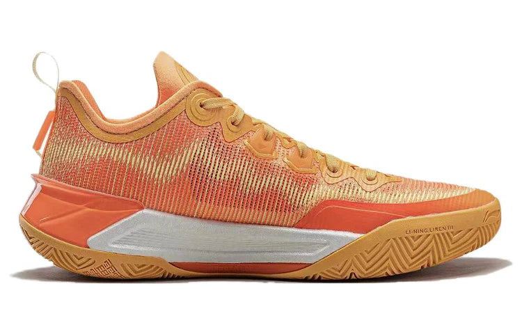Li-Ning Liren 3 V2 Evening Glow Men's Basketball Shoes - Lightweight, Orange
