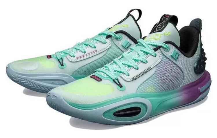 Li-Ning Way of Wade All City 11 Men's Basketball Shoes - Blue Cushioning Anti-Slip Low-Top Sneakers