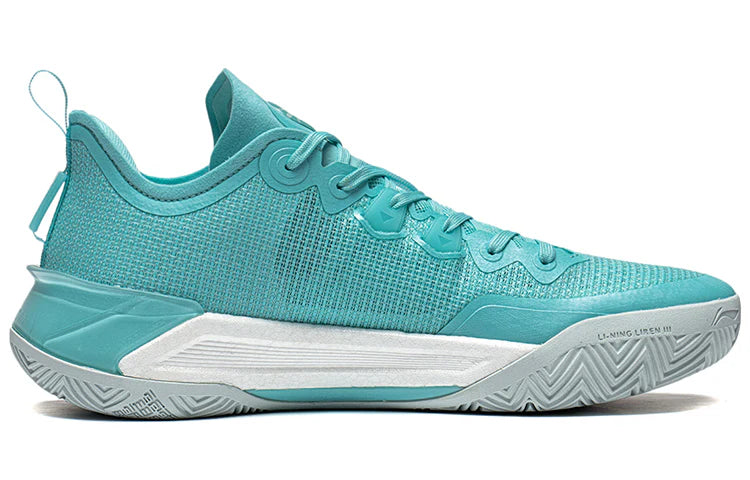 Li-Ning Liren 3 V2 Jade Sea Men's Mid-Top Basketball Shoes Aqua Green  vjsneaker.com