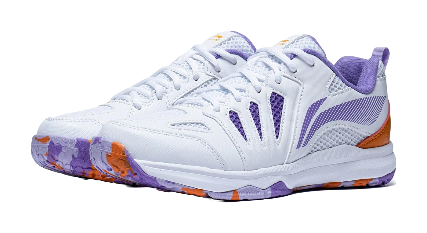 Li-Ning All-Around King Ace "White Purple" AYTP004-6 - Badminton Shoe Women