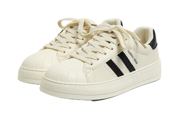 HUANQIU Abrasion Resistant, Lightweight, And Breathable Low top Skateboard Shoes Women's 