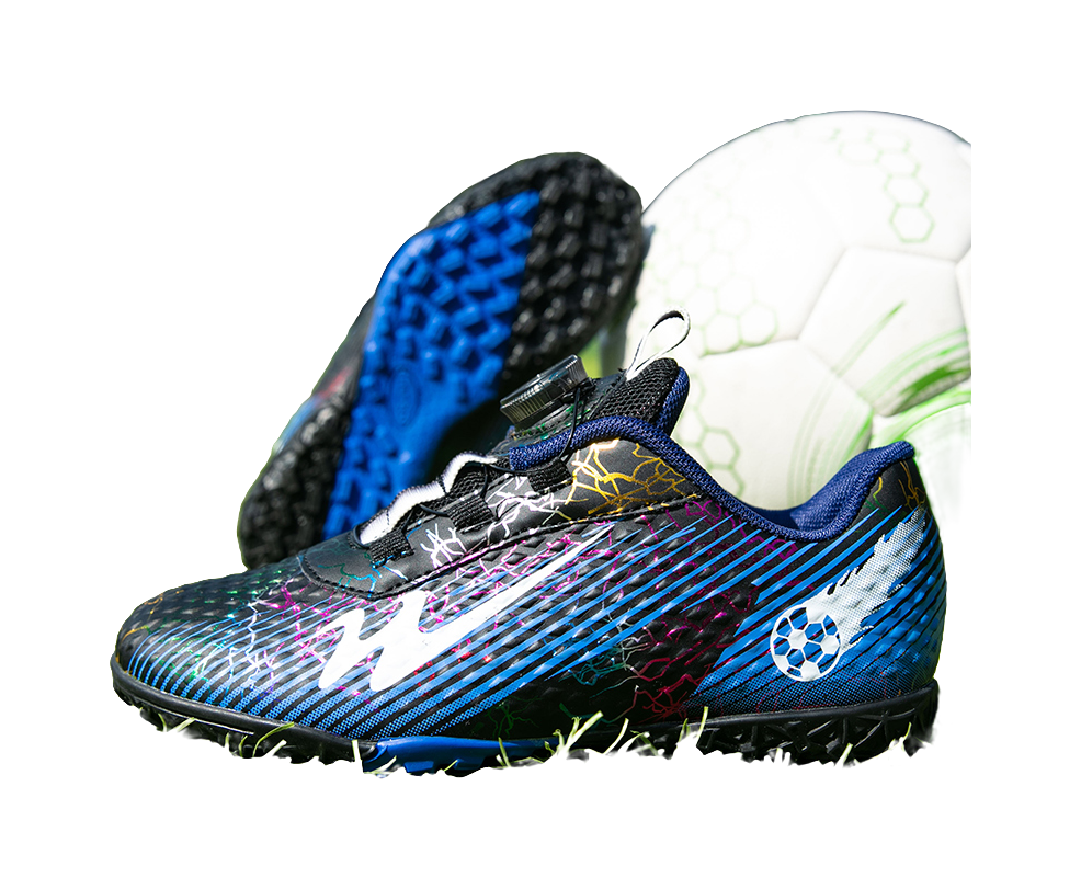 Binary Comfortable Low top Kids Soccer Shoes Blue Black Kids  vjsneaker.com