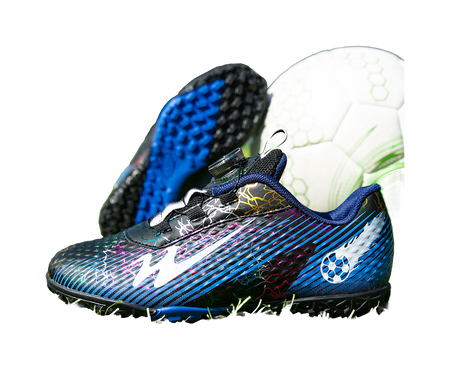 Binary Comfortable Low top Kids Soccer Shoes Blue Black Kids  vjsneaker.com