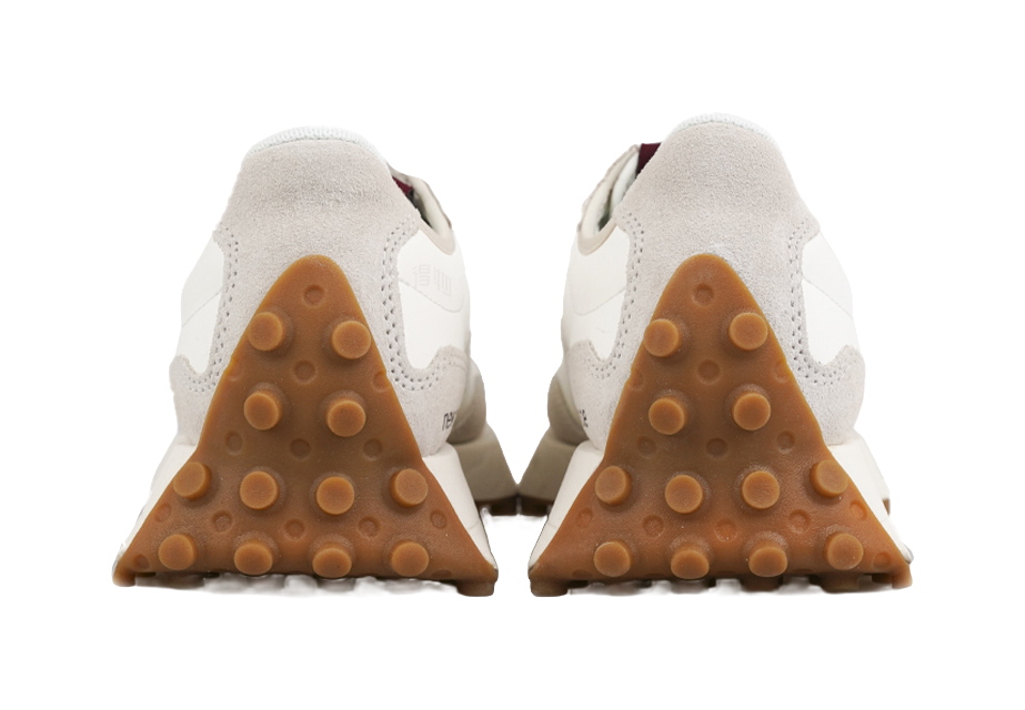 New Balance 327 White Dark Red Womens  vjsneaker.com