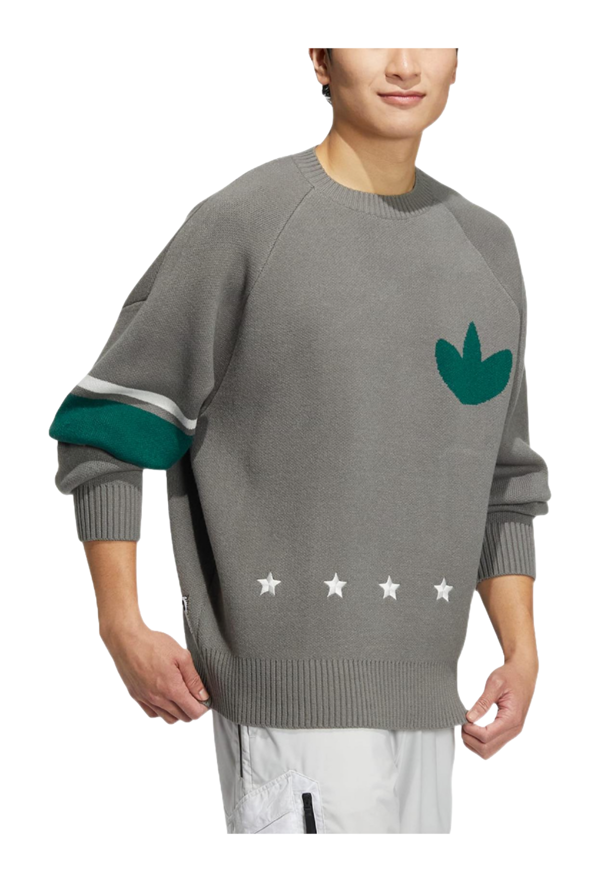 Adidas Originals MC Sweatshirt Mens Gray  vjsneaker.com