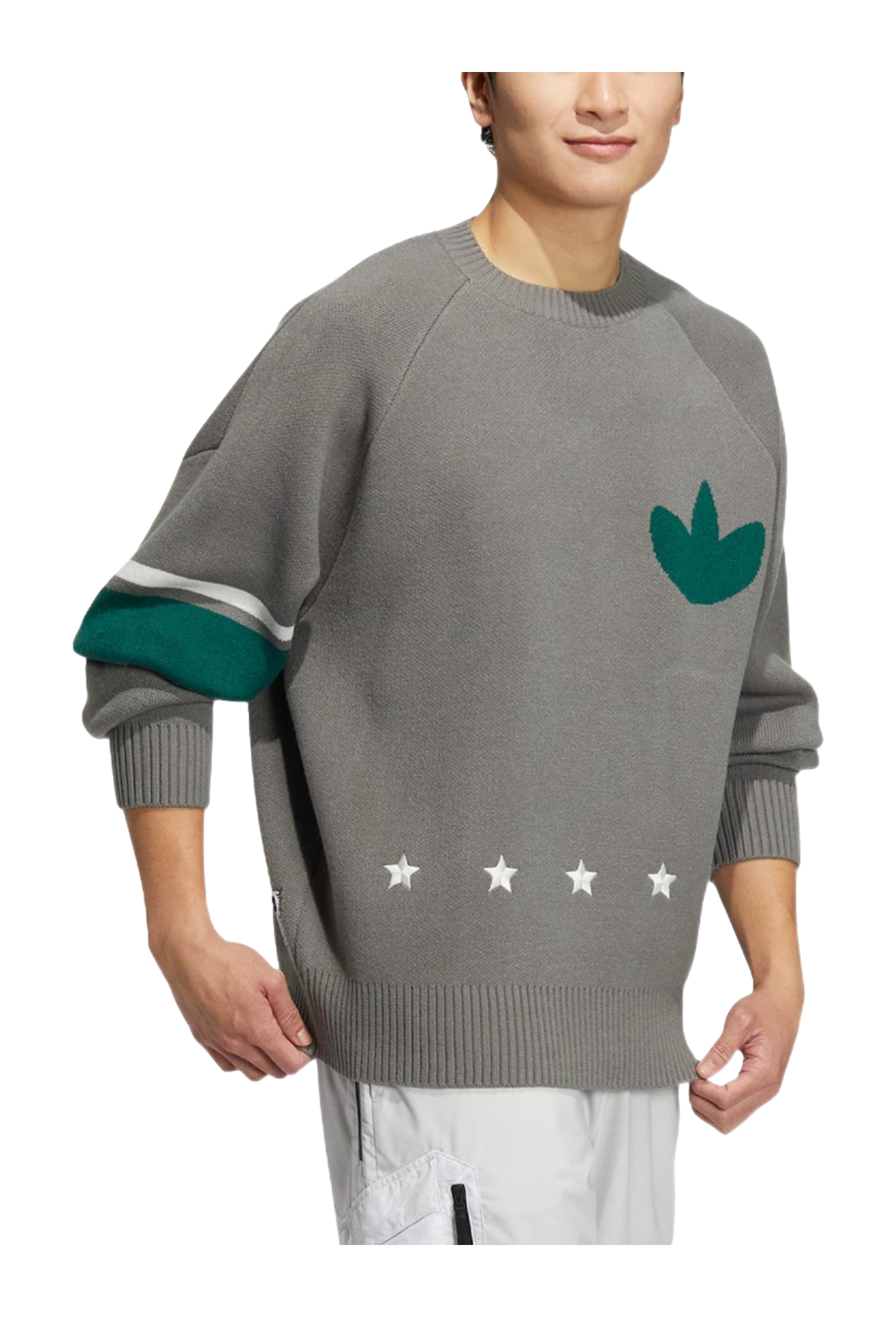 Adidas Originals MC Sweatshirt Mens Gray  vjsneaker.com