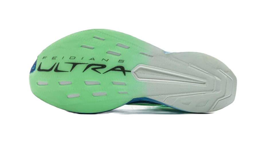LiNing Feidian 5 ULTRA Cushioning, Slip Resistant, Rebound Low Top Running Shoes Unisex Green White Blue 