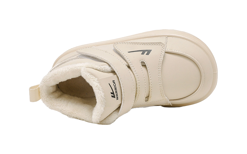 Warrior Power Fashion Plus Velvet Thick Anti Cold Cotton Boots Versatile Casual Snow Boots Wear resistant, Waterproof, Warm, High Help Children's Outdoor Shoes  VJSNEAKER