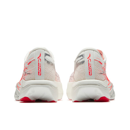 Anta C202 7.0 Synthetic Leather Low top Running Shoes Mens Papyrus White/Neon Bright Dark Red/Silver  vjsneaker.com