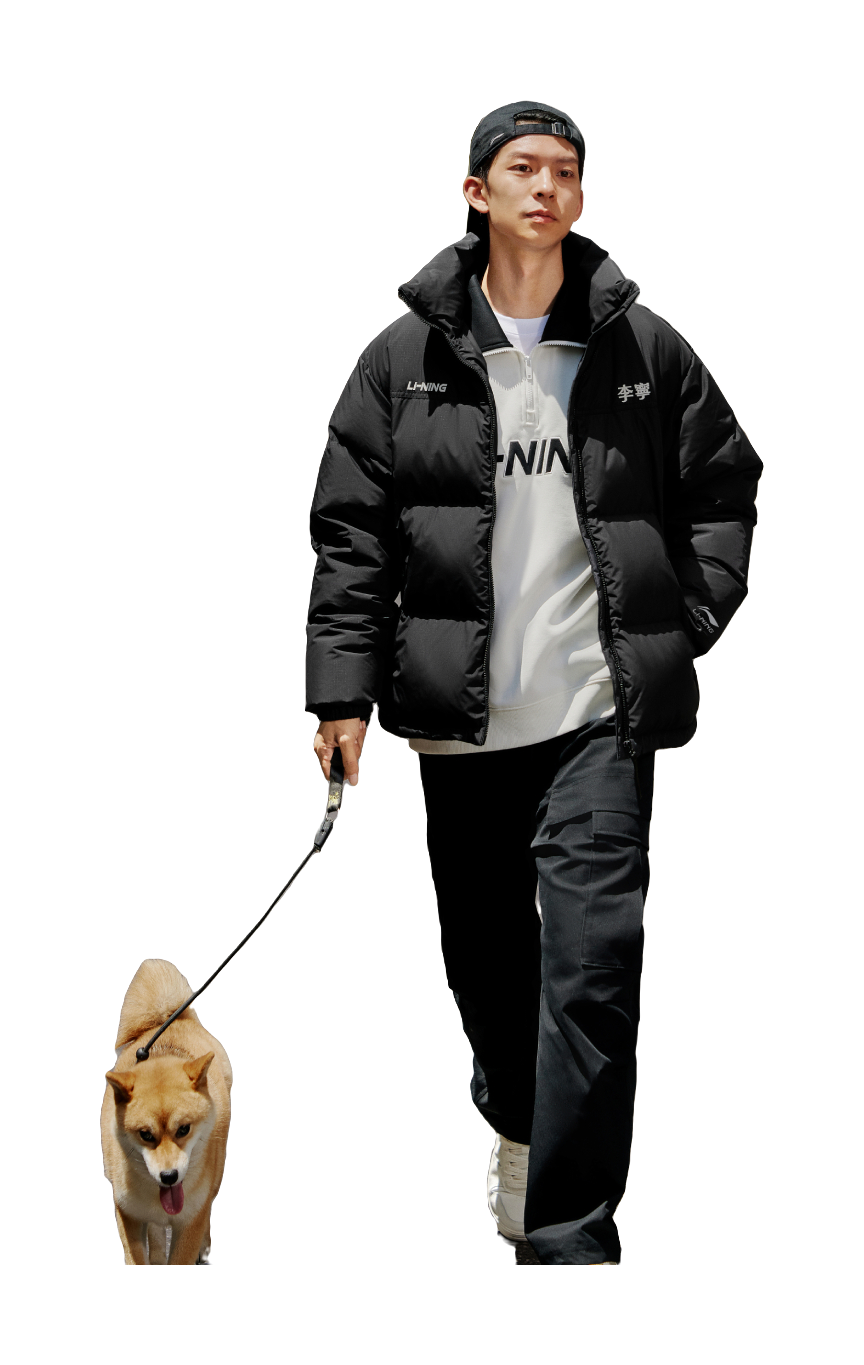 LiNing Fondue Down Series Down Jacket Unisex Black  VJ SNEAKER