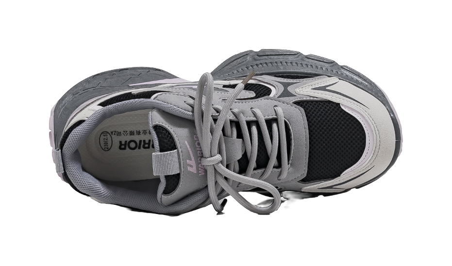 Warrior Low top Chunky Sneakers Women's Silver 