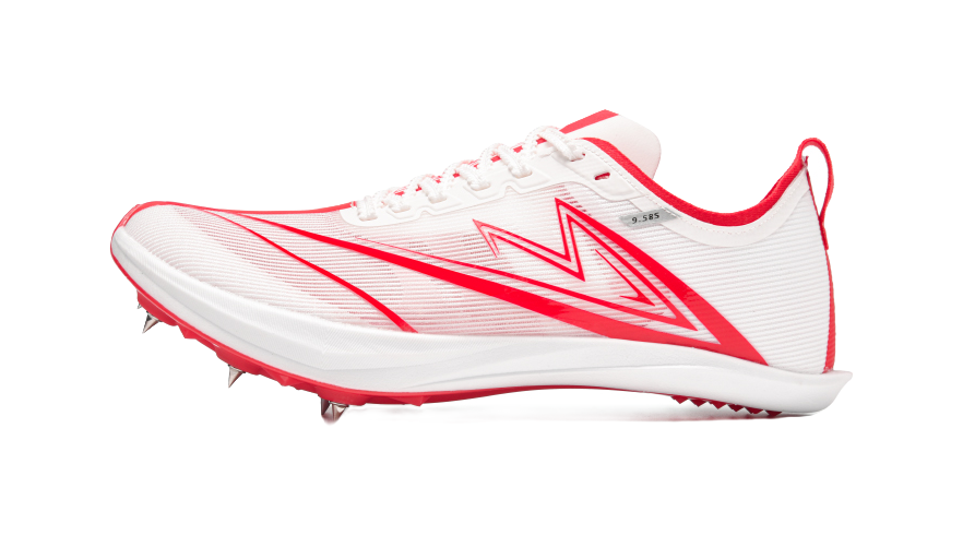 Sonic Cat Cushioning Abrasion Resistant Breathable Low top Full Length Carbon Plate Running Shoes Unisex White Red 