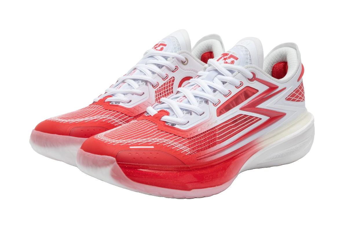 361° Speed BB Basketball Shoes Mens Low top Red White  vjsneaker.com