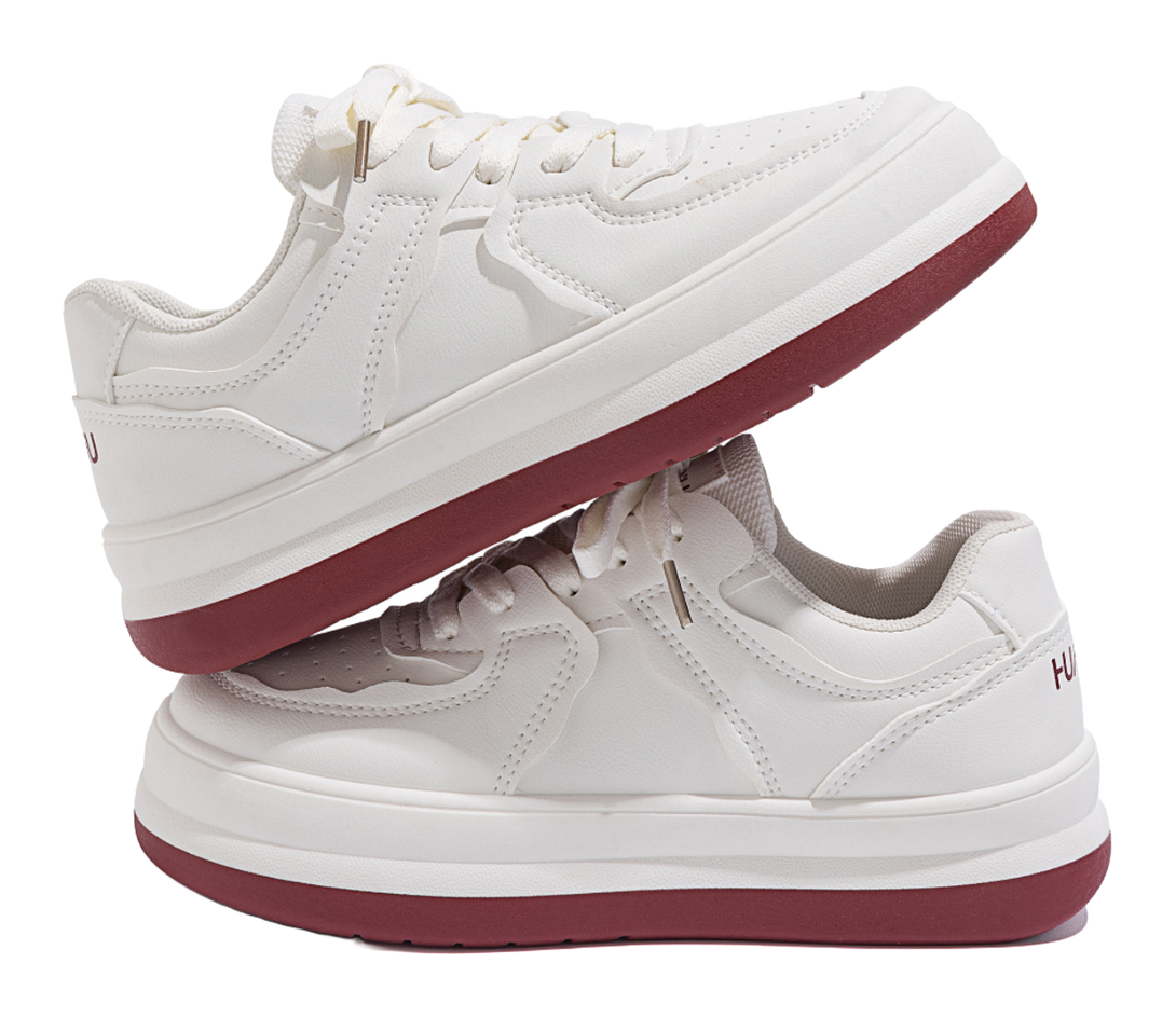 HUANQIU Coverage Thermal Abrasion Resistant Lightweight Height Increasing Low top Skateboard Shoes Women's 