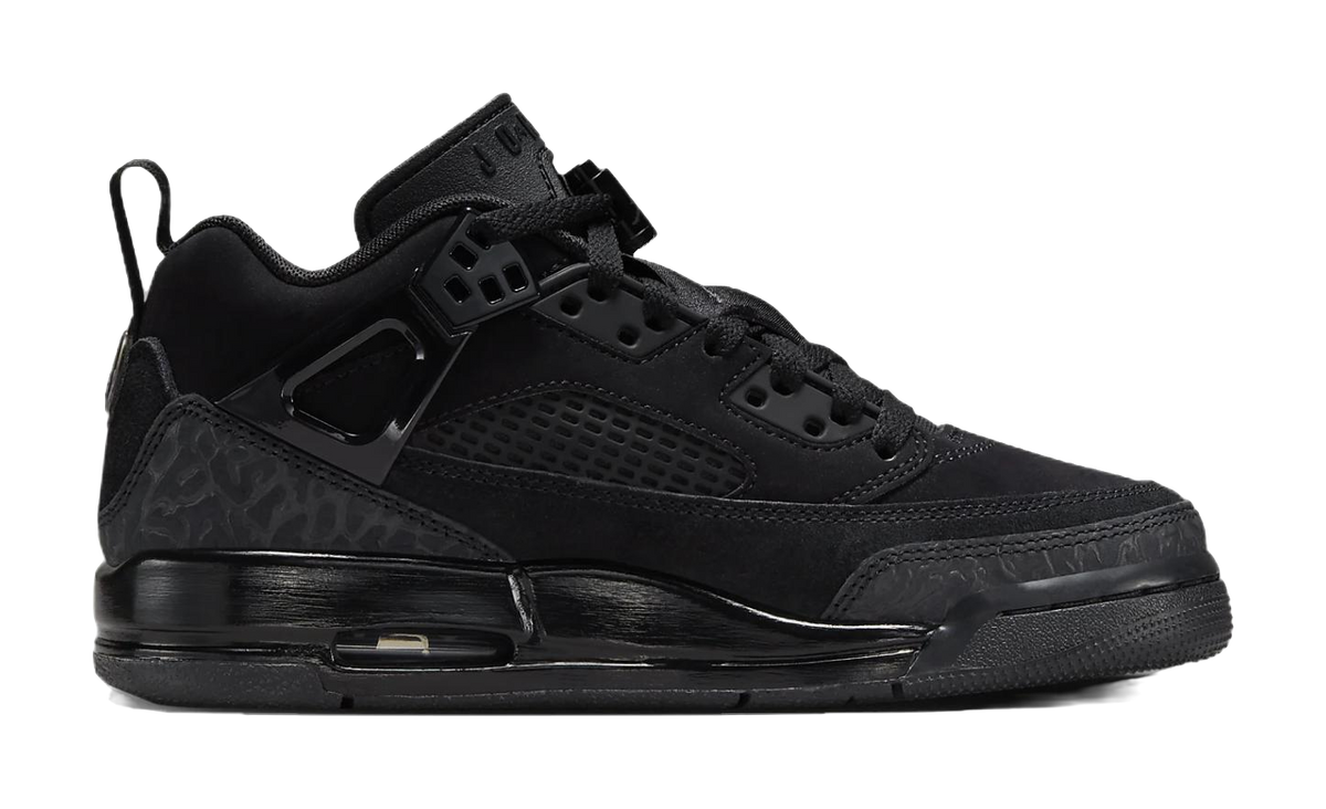 Jordan Spizike Slip Resistant Abrasion Resistant Low top Childrens Basketball Shoes Black Unisex  vjsneaker.com