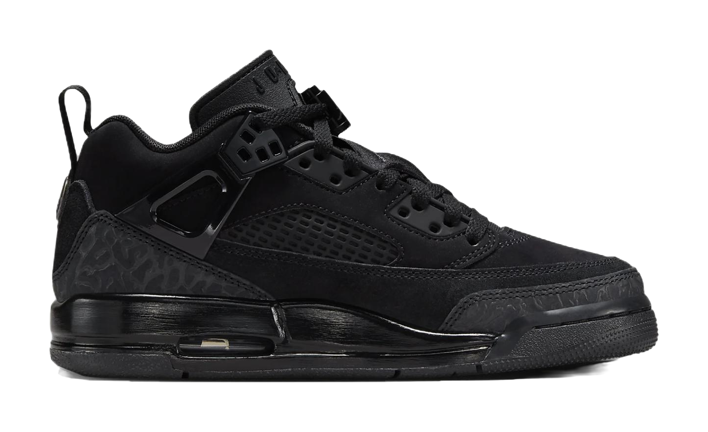 Jordan Spizike Slip Resistant Abrasion Resistant Low top Childrens Basketball Shoes Black Unisex  vjsneaker.com