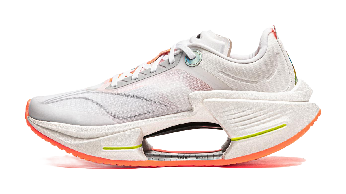 Li Ning Shadow 3 Essential Cushioning Support Rebound Low top Casual Running Shoes Mens Standard White  VJsneaker