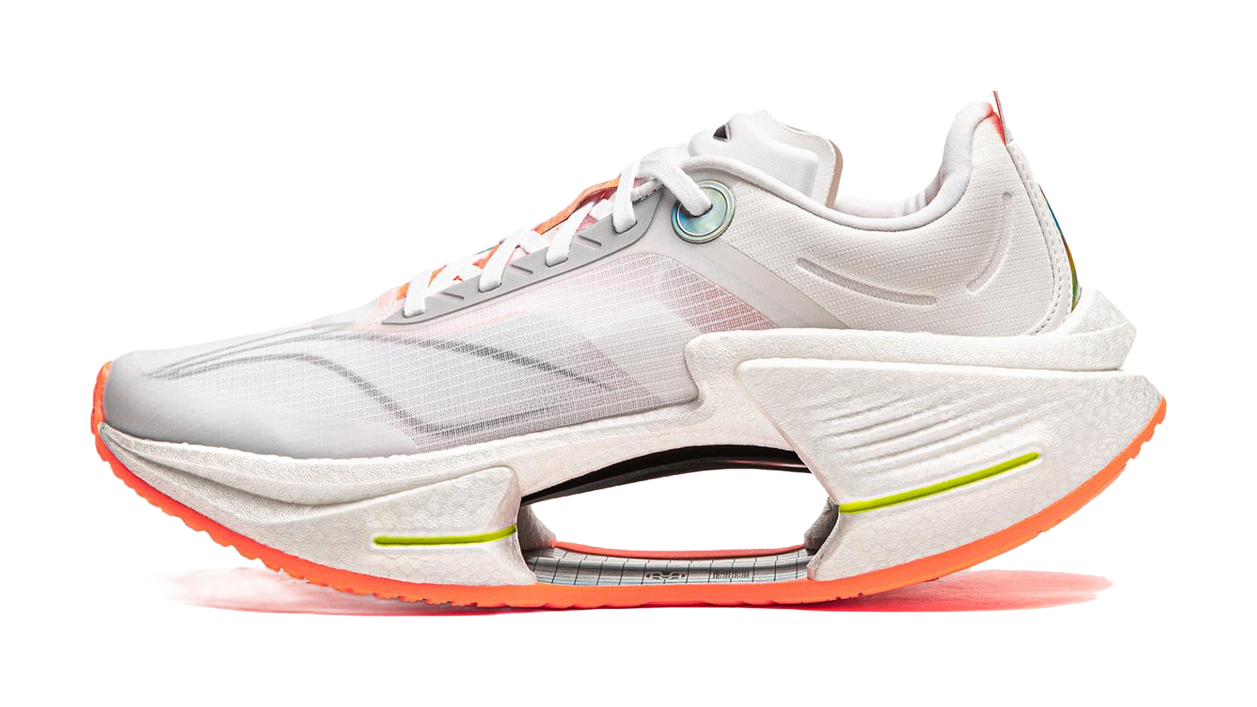 Li Ning Shadow 3 Essential Cushioning Support Rebound Low top Casual Running Shoes Mens Standard White  VJsneaker