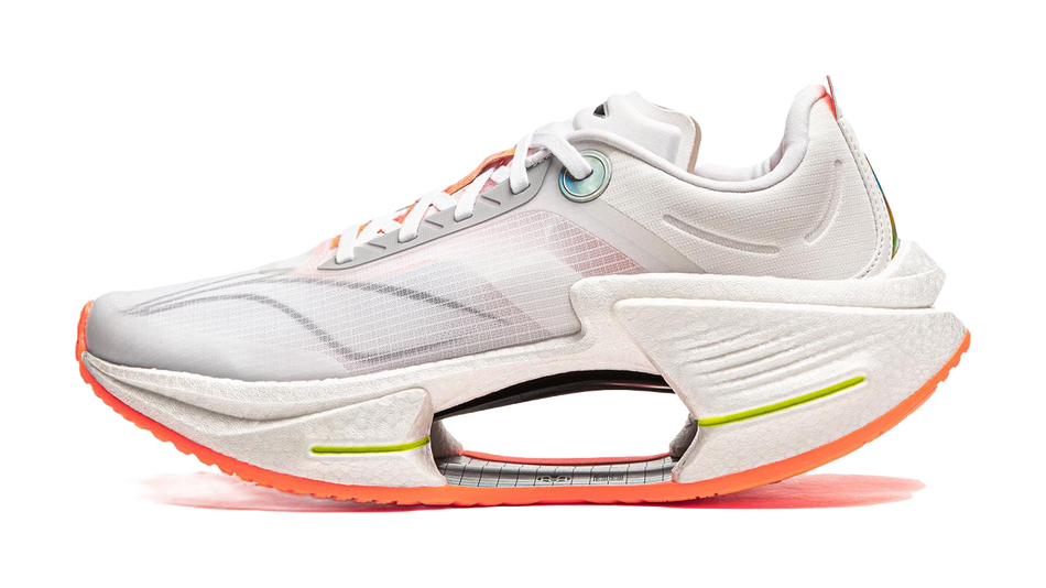 Li Ning Shadow 3 Essential Cushioning Support Rebound Low top Casual Running Shoes Mens Standard White  VJsneaker