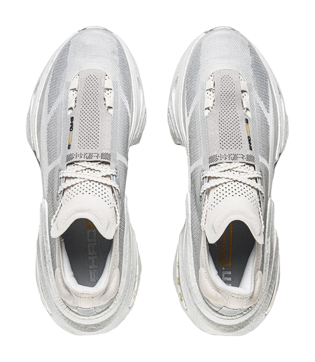 Li Ning Shadow 3.0 Fabric Low top BOOM Technology Long Distance Running Sprint Running Shoes Unisex Silver  VJsneaker