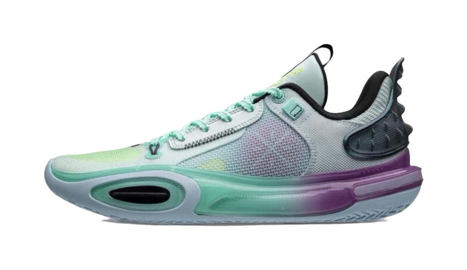 LiNing All City 11 Psychedelic Cushioning Anti-Slip And Wear-Resistant Low-Top Basketball Shoes Mens Blue  VJSNEAKER