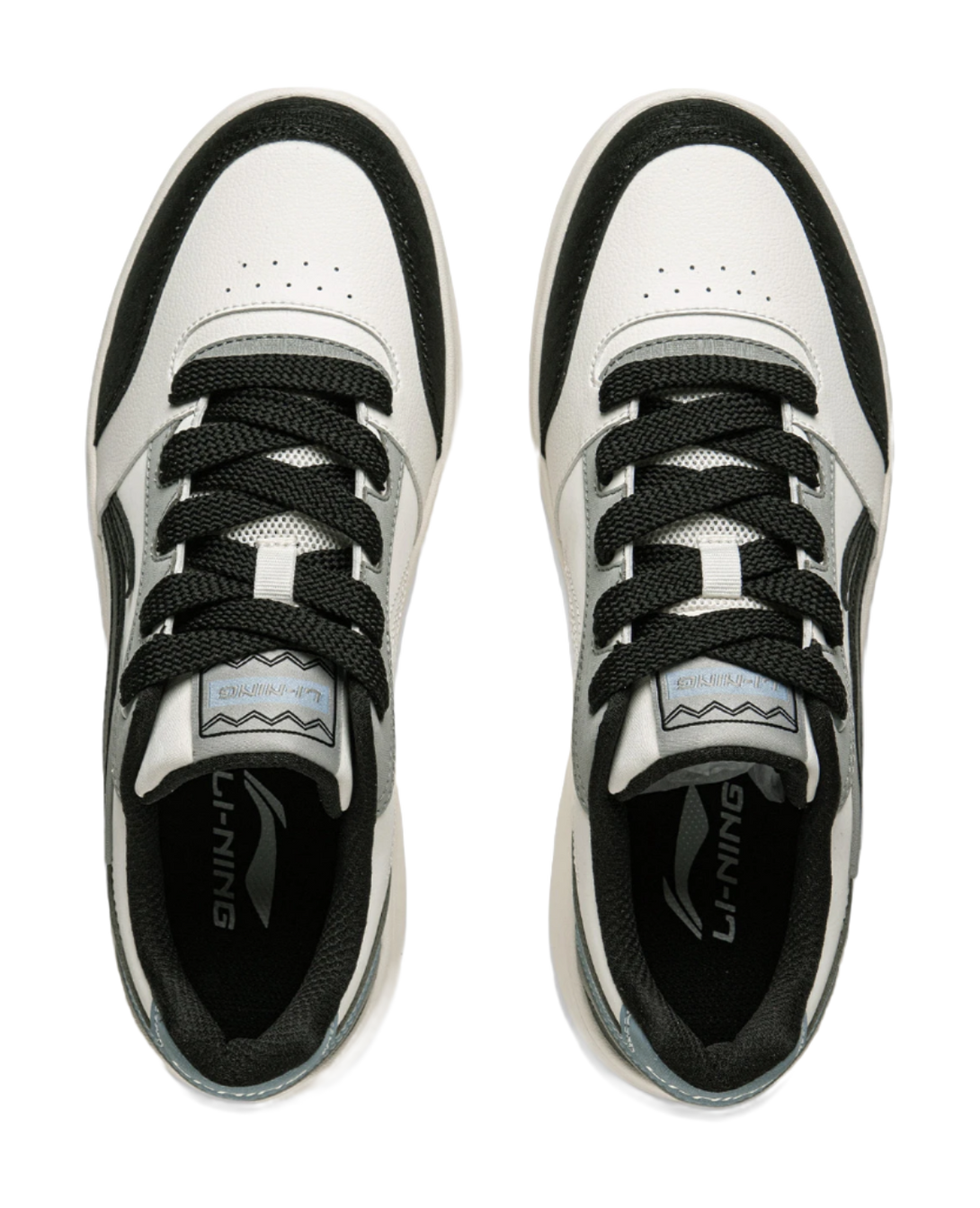 LiNing Yuanbao V3 Anti-Slip Wear-Resistant Low-Top Skateboard Shoes Men's Beige White Black 