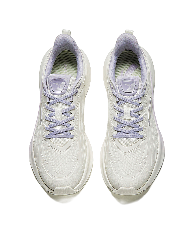 ANTA Stinger 5 Running Shoes Women's Low top Ivory White/Light Purple Gray 
