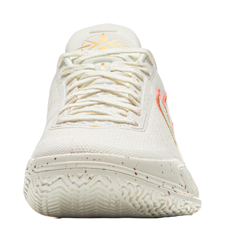 LiNing Knife 5 Slip Resistant Coverage Lightweight Rebound Low top Performance Basketball Shoes Mens White Gold  VJSNEAKER