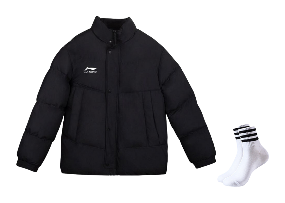 LiNing Puffer Jacket Mens Black  VJSNEAKER