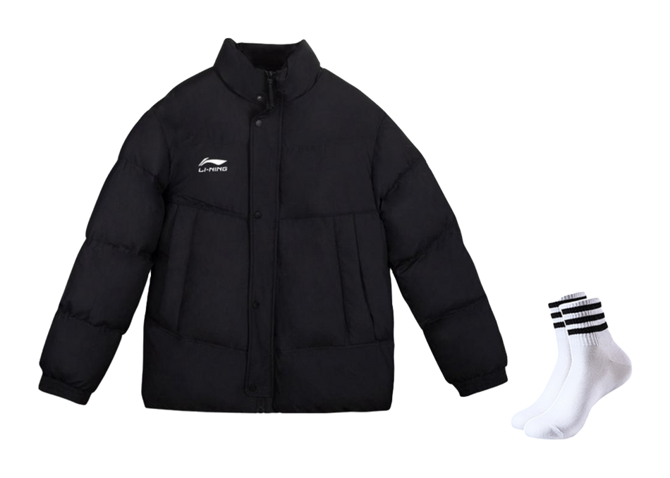 LiNing Puffer Jacket Mens Black  VJSNEAKER