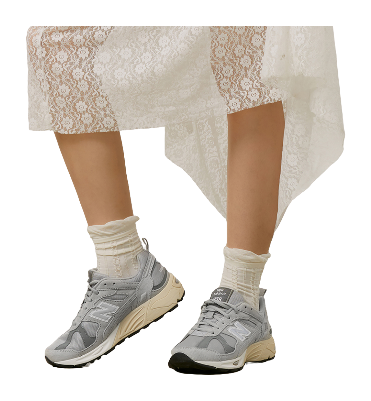 878 New Balance Light Grey Silver  vjsneaker.com