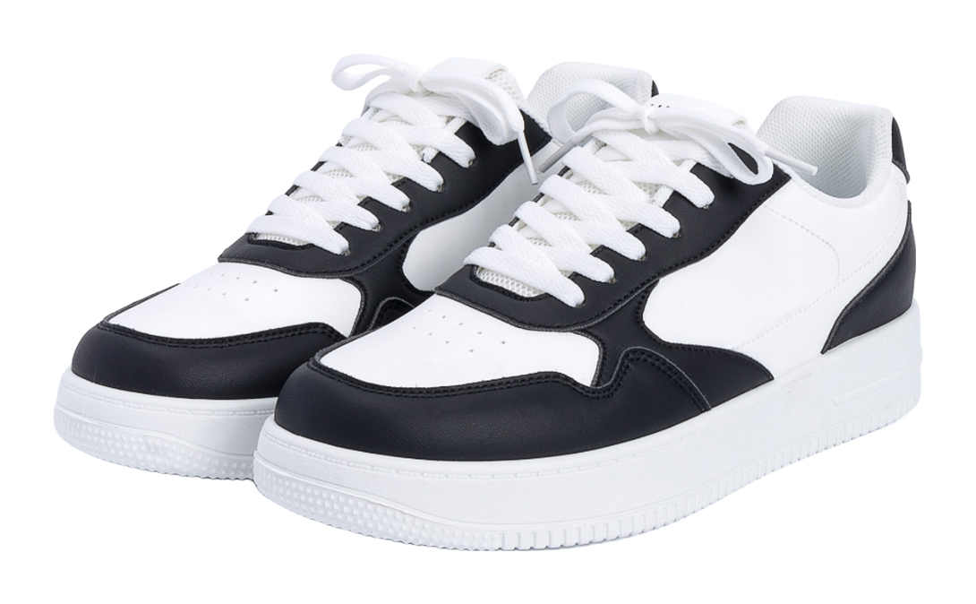 HUANQIU Coverage Slip Resistant Lightweight Height Increasing Low top Skateboard Shoes Men's White 