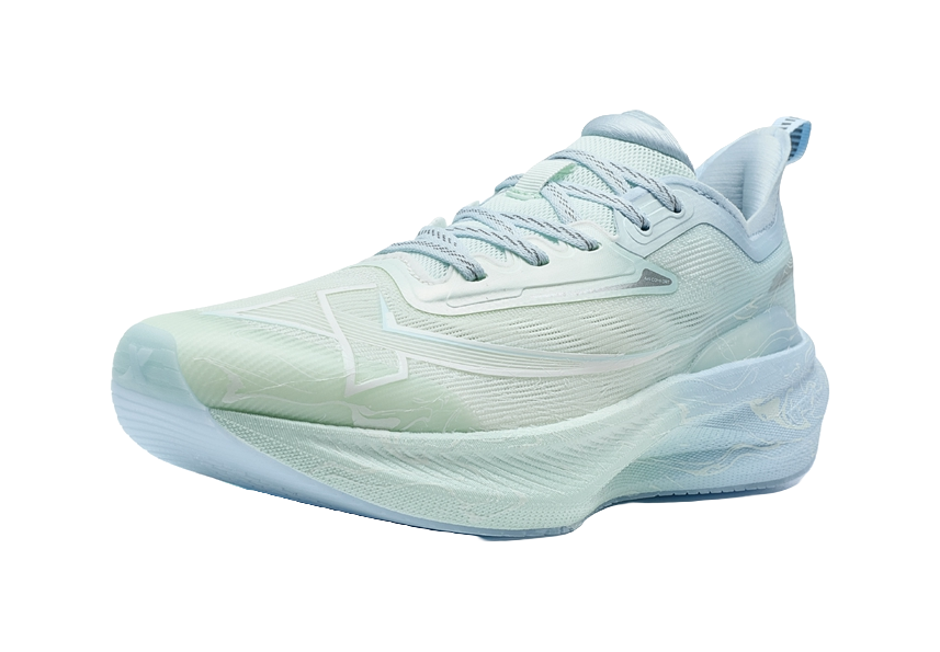 XTEP Two Thousand Kilometers 2.0 Running Shoes Women's Low top Light Fruit Green/Ripple Blue 