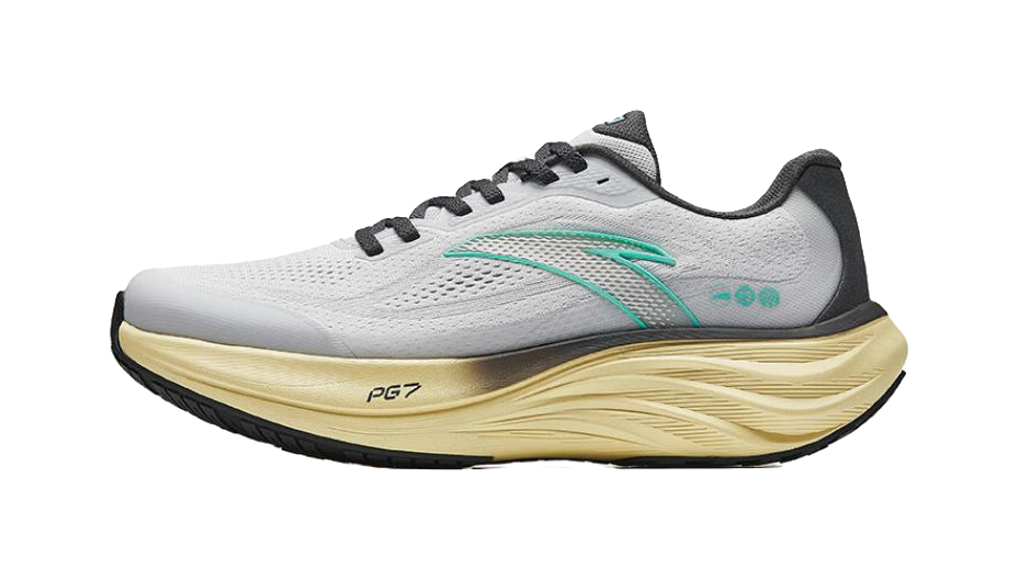 Anta Slip Resistant, Abrasion Resistant, Rebound Resistant Low top Running Shoes Men's Gray Cyan 