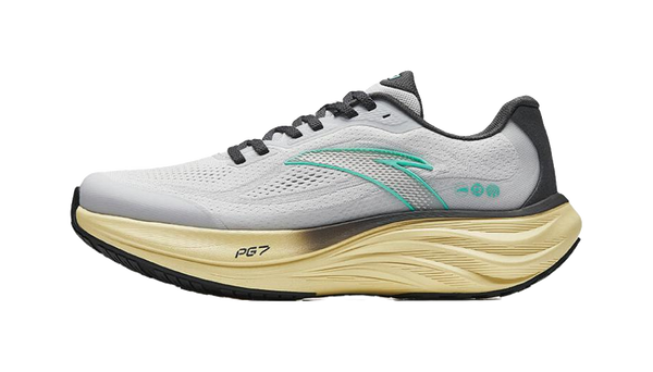 Anta Slip Resistant, Abrasion Resistant, Rebound Resistant Low top Running Shoes Men's Gray Cyan 