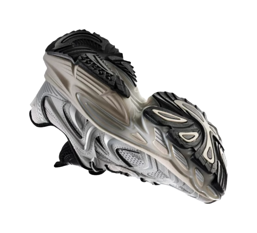 Anta Height Increasing Wear-Resistant Slip-Resistant Low-Top Chunky Sneakers Men's Silver 