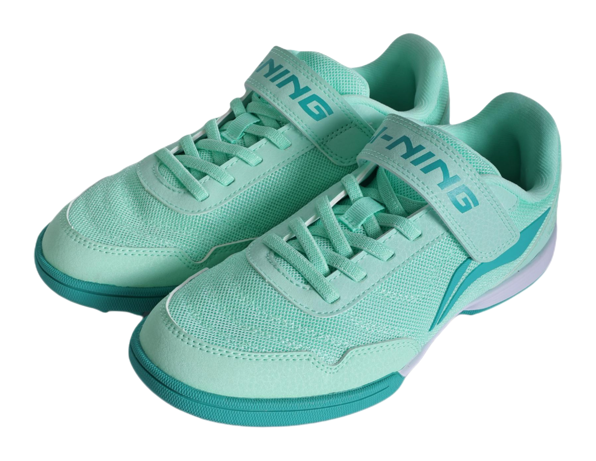 Li Ning Children's Broken Nails Fashionable, Comfortable, Anti slip, Wear resistant, Low cut Children's Football Shoes Fluorescent Light Green/Jade Green  VJSNEAKER