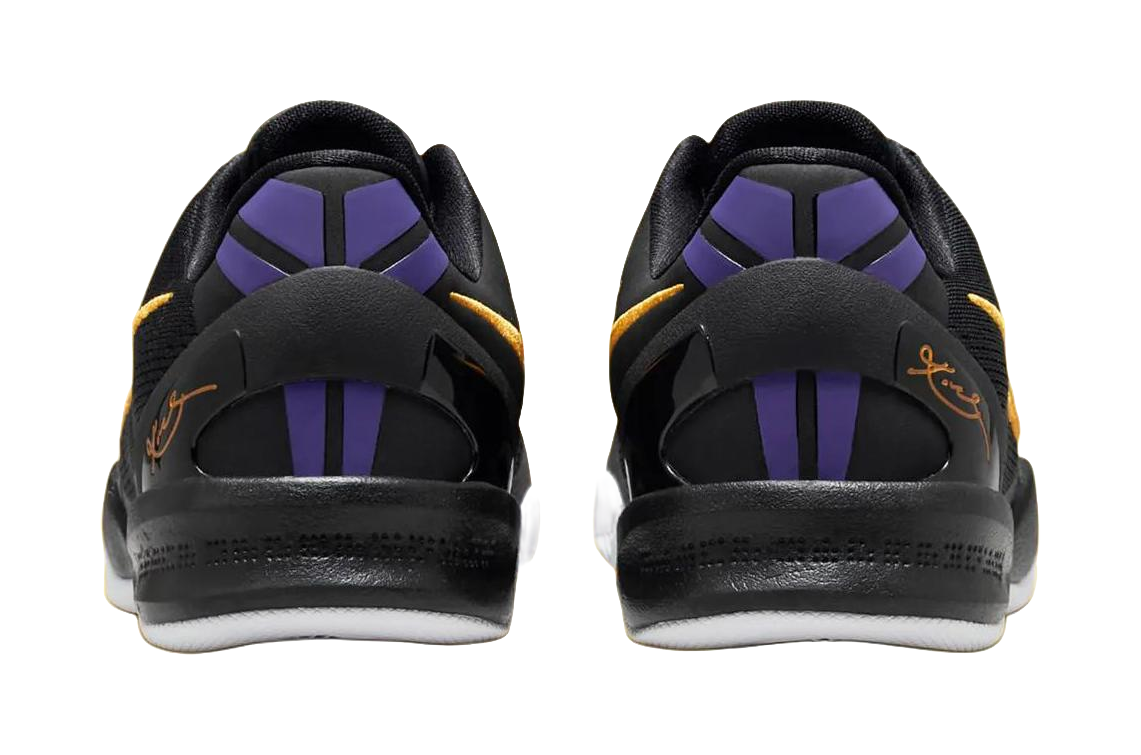 Nike Kobe 8 Abrasion Resistant Low top Childrens Basketball Shoes Black Unisex  vjsneaker.com