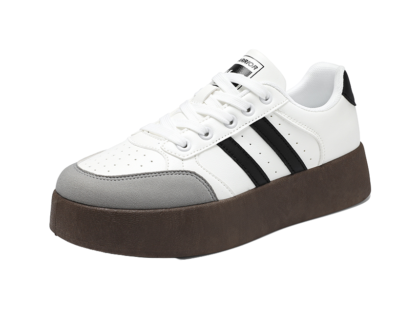 Warrior Lightweight Breathable Height Increasing Low top Skateboard Shoes Unisex 