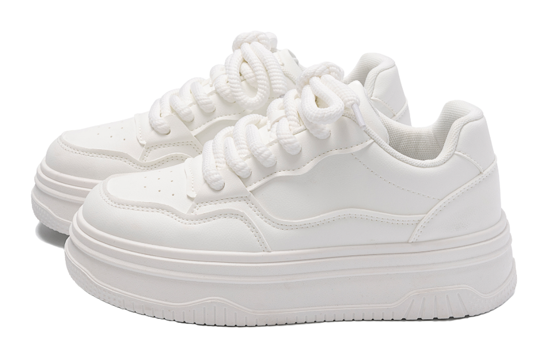 HUANQIU Coverage Lightweight Breathable Height Increasing Low top Skateboard Shoes Women's 