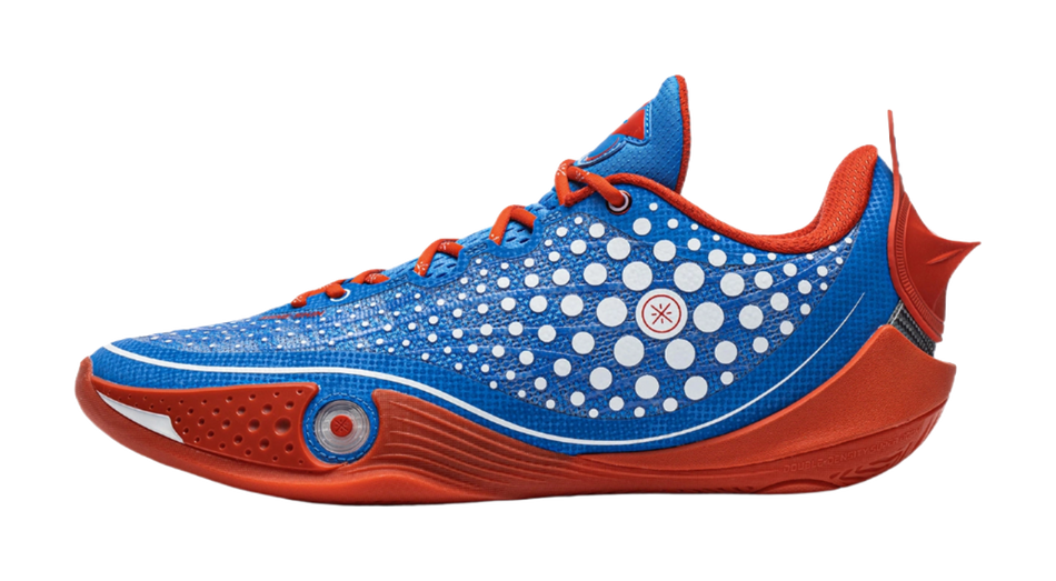 Li-Ning Wade 808 6 Ultra "Flame Red/Deep Shimmer Blue" ABAW009-11 - Low Basketball Shoe Unisex Flame Red/Deep Shimmer Blue