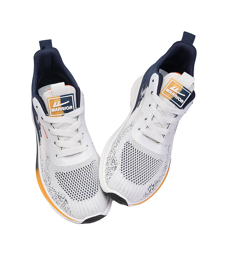 Warrior Sports Casual Shoes Men's White/Dark Blue/Orange 