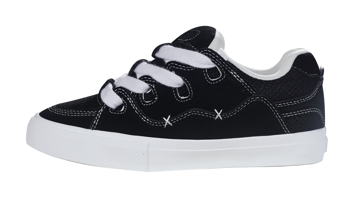 Ollieskate Shock Absorbers Slip Resistant Low top Casual Shoes Unisex Black  VJSNEAKER